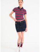 Tommy Jeans Tricou din amestec de bumbac - Visiniu/Bleumarin