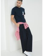 Tommy Jeans Tricou din bumbac cu imprimeu logo - Albastru deschis/Bleumarin