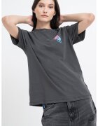 Tommy Jeans Tricou lejer cu imprimeu grafic neon - Roz/Gri antracit