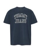 Tommy Jeans Tricou lejer cu logo - Albastru inchis