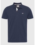 Tommy Jeans Tricou polo de bumbac organic cu logo - Bleumarin