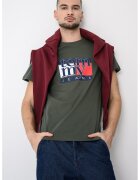 Tommy Jeans Tricou regular fit cu imprimeu grafic - Verde
