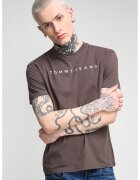 Tommy Jeans Tricou regular-fit cu logo brodat - Maro inchis