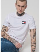 Tommy Jeans Tricou slim-fit cu imprimeu logo - Alb
