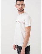 Tommy Jeans Tricou slim fit din bumbac. - Rosu/Alb optic