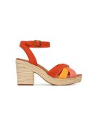 TOMS Espadrile dama 10021951 - Piele naturala - Rosu