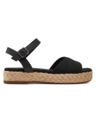 TOMS Sandale dama 303521059 - Piele naturala/Textil - Negru
