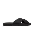 TOMS Slapi dama - piele naturala - negru -