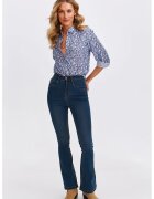 Top Secret Blugi bootcut cu talie inalta - Bleumarin