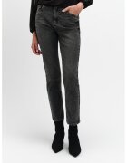 Top Secret Blugi crop slim fit - Gri antracit/Argintiu