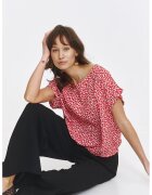 Top Secret Bluza cu model si maneci cazute - Rosu/Alb