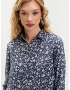 Top Secret Bluza vaporoasa cu maneci raglan - Albastru inchis/Alb murdar