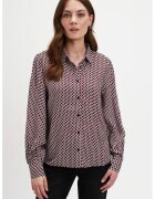 Top Secret Camasa cu model si guler clasic - Rosu/Alb/Negru