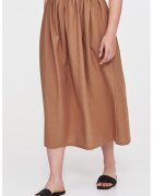 Top Secret Fusta din amestec de in cu talie elastica - Maro camel