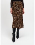 Top Secret Fusta midi cu animal print - Negru/Maro