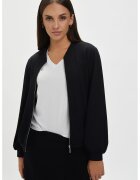 Top Secret Jacheta bomber cu fermoar si model uni - Negru