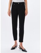 Top Secret Pantaloni crop skinny - Negru