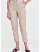 Top Secret Pantaloni crop slim fit - Bej deschis