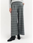 Top Secret Pantaloni in carouri cu talie inalta - Alb optic/Gri deschis melange