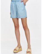 Top Secret Pantaloni scurti de lyocell cu talie elastica - Albastru pastel