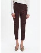 Top Secret Pantaloni slim fit cu talie inalta - Rosu inchis
