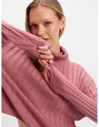 Top Secret Pulover lejer cu aspect texturat - Roz prafuit