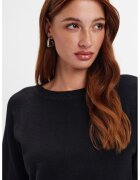 Top Secret Pulover uni tricotat fin - Negru