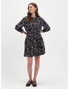 Top Secret Rochie midi cu model - Alb/Bleumarin