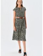 Top Secret Rochie midi cu model - Alb fildes/Negru