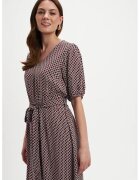 Top Secret Rochie midi cu model si decolteu in V - Alb/Negru