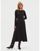 Top Secret Rochie midi evazata - Negru/Roz prafuit