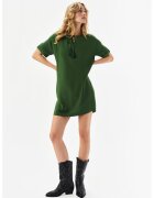 Top Secret Rochie mini cu croiala dreapta si slit in V - Verde aquamarin