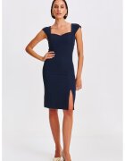 Top Secret Rochie scurta cambrata - Bleumarin