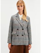 Top Secret Sacou cu model in carouri si buzunare cu clapa - Rosu/Gri deschis/Negru stins