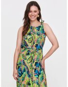 Top Secret Top cu model floral si bretele cu insertii elastice - Roz deschis/Albastru deschis/Verde menta