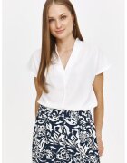 Top Secret Tricou cu decolteu in V - Alb