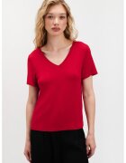 Top Secret Tricou cu model geometric - Rosu vermillion