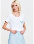 Top Secret Tricou de bumbac cu model text - Alb