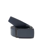 Toro Nero Curea barbati - piele naturala - bleumarin - Moderny 135cm