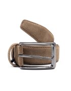 Toro Nero Curea piele barbati - Simple line - maro - 125cm