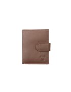 Toro Nero Port-card barbati piele naturala - compact - maro