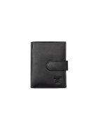 Toro Nero Port-card barbati Piele naturala - Negru