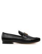 Tory Burch Mocasini dama negru/auriu - piele naturala - model Eleanor Loafer