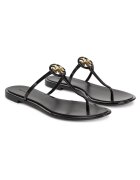 Tory Burch Slapi dama - Mini Miller Jelly - negru/auriu