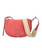 Tosca Blu Geanta crossbody de piele cu logo - Coral