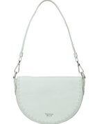 Tosca Blu Geanta de piele cu logo - Albastru aquamarin