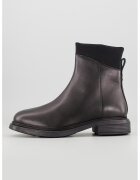 Tosca Blu Ghete de piele cu garnitura din material textil - Negru
