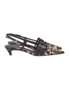 Tosca Blu Pantofi cu model si varf ascutit - Negru/Maro camel
