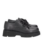 Tosca Blu Pantofi de piele cu aspect masiv - Negru