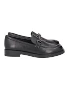 Tosca Blu Pantofi loafer de piele cu detaliu metalic - Negru